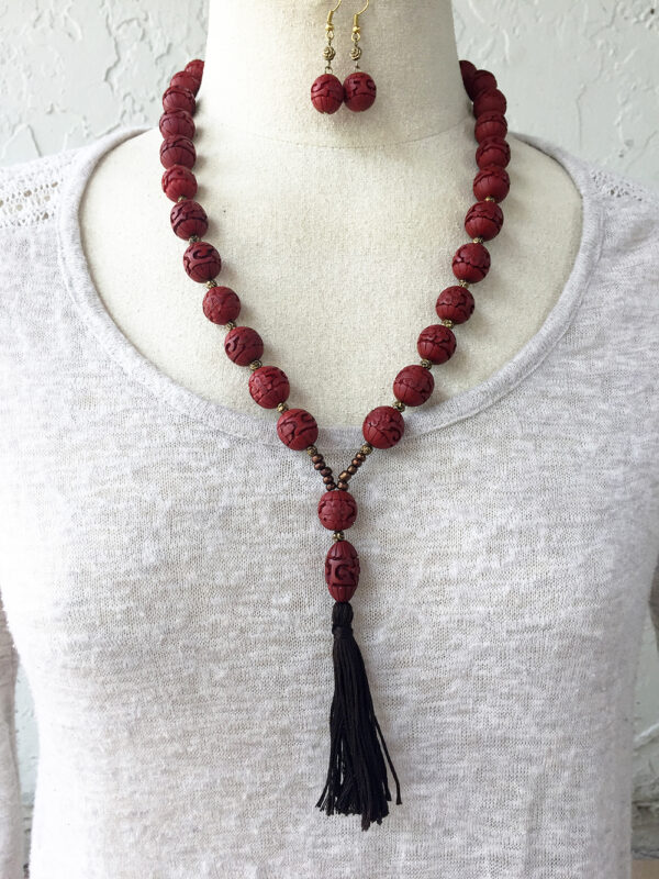 Redwood Necklace, Bracelet and Earrings - Image 3