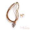 Into the woods Multistrand Necklace and Earrings Set