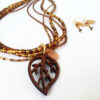 Into the woods Multistrand Necklace and Earrings Set - Image 2