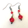 Little Red Necklace and Earrings Set - Image 3