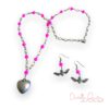 Winged Heart Too  Necklace & Earrings