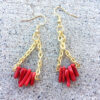 Fiery Golden Sunset Necklace and Earrings Set - Image 2