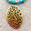 Sea of Gold Necklace and Earrings Set - Image 3