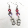 Purple and Red Princess Bracelet and Earrings set - Image 2