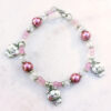 Pink Pig Pearl Bracelet and Earrings Set - Image 2
