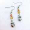 Orange Owl Charm Bracelet and Earrings Set - Image 3