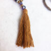 Copper and Purple Tassel Necklace and Earrings Set - Image 5