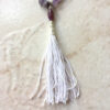 Purple Amethyst White Tassel Chain Necklace - Image 2