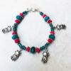 Blue and Pink "Be a Queen" Charm Bracelet - Image 3