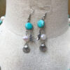 Pearl and Turquoise Ocean Necklace and Earrings Set - Image 5