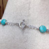 Pearl and Turquoise Ocean Necklace and Earrings Set - Image 2