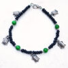 Green and Black Turtle Charm Bracelet and Earrings Set - Image 3