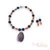 Snakeskin Wood and Silver Necklace & Earrings