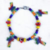 Rainbow Cross Charm Bracelet and Earrings set2 - Image 3