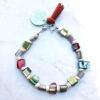 Rainbow Shell, Wood and Suede Tassel Necklace, Bracelet & Earrings - Image 4