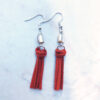 Rainbow Shell, Wood and Suede Tassel Necklace, Bracelet & Earrings - Image 5