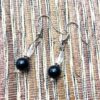 Black and Clear Tassel Necklace and Earrings Set - Image 5
