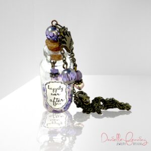 Lavender Crown Happily Ever After Potion Bottle Necklace