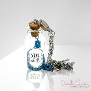 Teal Trust "You Make My Heart Smile" Potion Bottle Necklace