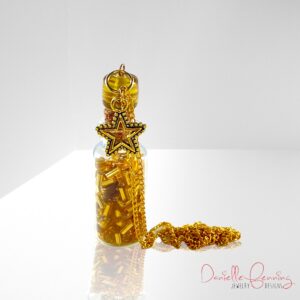 Gold Star Bottle Necklace