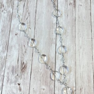Chandelier Crystal Linked Glass Necklace