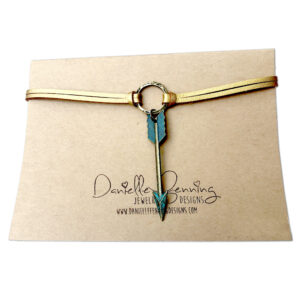 Bronze Gold Arrow Choker