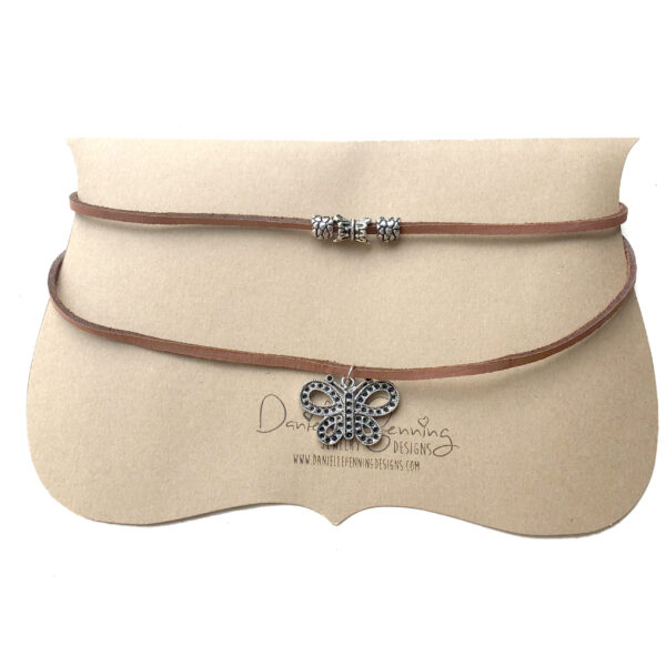 Brown Butterfly Double Choker