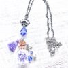 Lavender Crown Potion Bottle Necklace