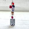Black, White and Red "Love Potion No 9" Potion Bottle Chain Necklace