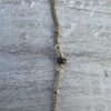 Wooden Flower Pendant Gold Chain Necklace