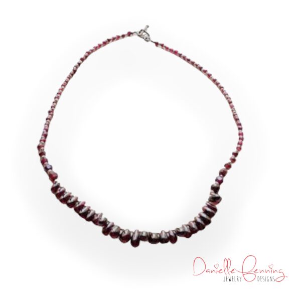 Drops of Garnet Necklace