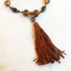 Tiger's Lair Tassel Necklace and Earrings Set - Image 3