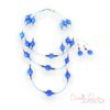 It's Raining Blue Multi-Strand Necklace & Earrings
