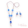 Cobalt & Copper Necklace & Earrings
