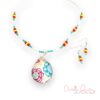 Mirror of Flowers Necklace & Earrings