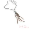 Brown Suede Arrow Necklace