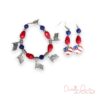 Flying the Flag Bracelet and Earrings Set