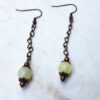 Copper Key and Jade Necklace and Earrings Set - Image 2