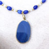 Blue and White Agate and Quartz Necklace and Earrings Set - Image 3