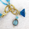 Turquoise and Wood Multi-strand Bracelet and Earring Set - Image 4