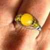 Yellow Topaz Wire-Wrapped Ring