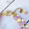 Pink and Yellow Tulip Multi-Strand Bracelet & Earrings Set - Image 4