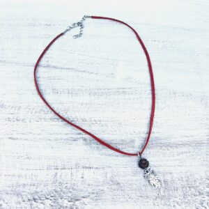 Owl on Brown Cord Necklace